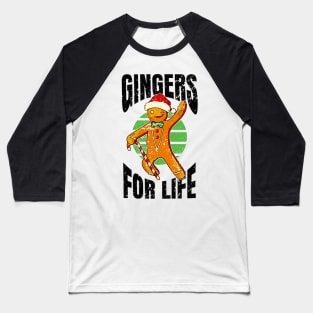 Christmas Santa Claus Gingers for life Baseball T-Shirt